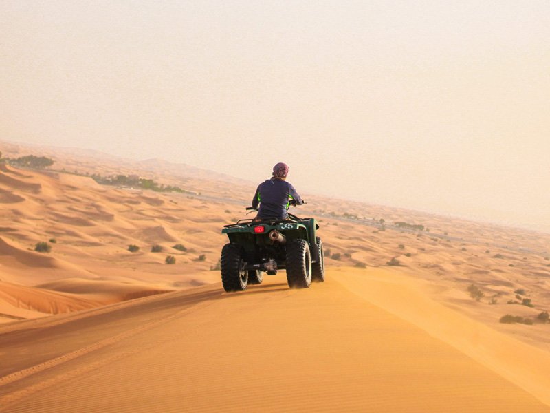 Quad bike activity on desert terrain in Jaisalmer